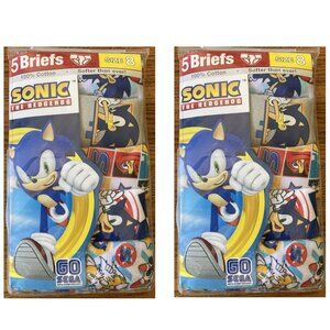 2 pk Child SONIC the Hedgehog Cotton Briefs 10 Pair Size 8 Tagless Underwear NIP